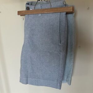 2 pairs of J. CREW Mens Gramercy Chino Shorts 30W - grey/green